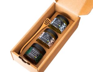 Dobozos mézválogatás 3×160g