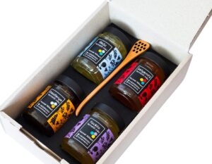 Dobozos mézválogatás 4×250g
