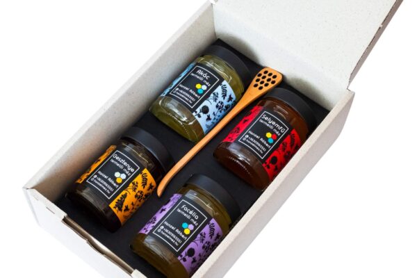 Prémium dobozos mézválogatás 4×250g
