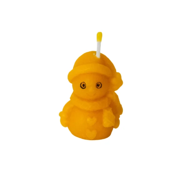 Mini hóember méhviasz gyertya