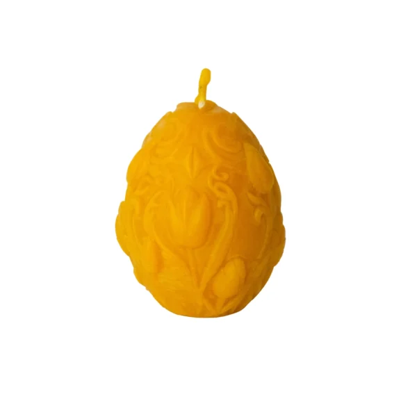 Tulipános húsvéti méhviasz gyertya